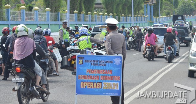 Hari Ketiga Operasi Zebra Di Jambi Ratusan Pengendara Ditilang Dan