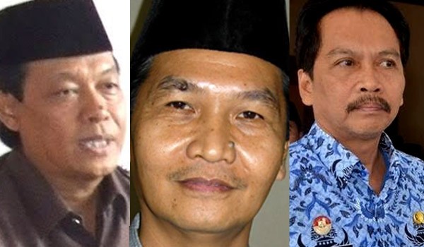 <b>Foto:</b> Calon Sekda Jambi (dari kiri kekanan) Ir. H. Haviz Husaini, Kailani, Ridham