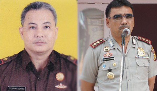 Zulbahri Kajari Batanghari dan Robert A Sormin Kapolres Batanghari