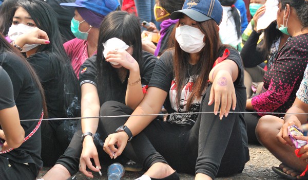 <b>Foto:</b> Aksi demontras warga Pucuk beberapa waktu lalu