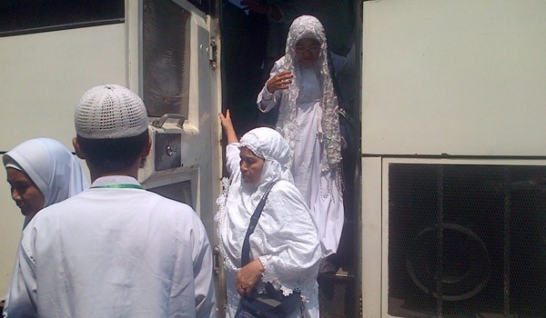 Jamaah Haji jambi saat tiba Jambi 