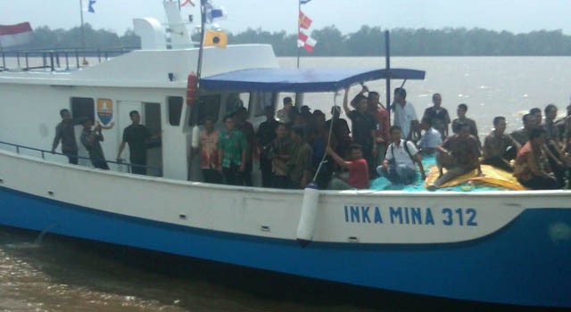 Pemberian bantuan Inka Mina oleh Pemprov tidak pernah melakukan koordinasi sama sekali ke DKP Tanjabtim. FOTO adalah salah satu kapal Inka Mina yang diberikan Pemprov Jambi. F/FAUZI Y/JU