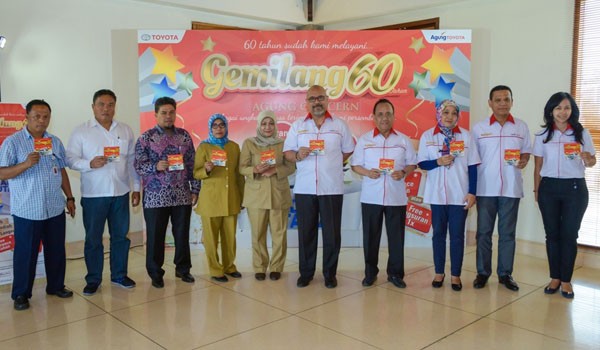 Jajaran BOD dengan Dinas Terkait dalam Pengundian Promo Gemilang 60 Th Agung Concern