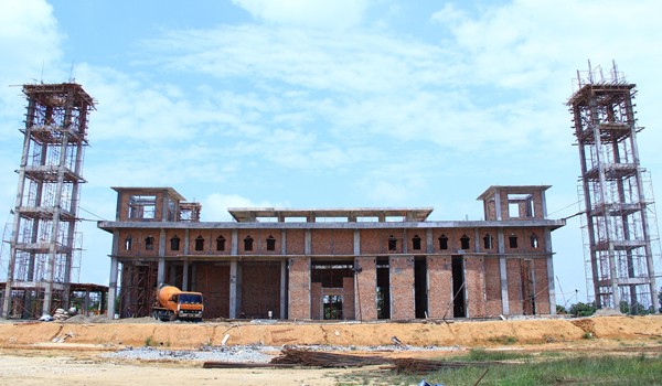 Pembangunan Islamic Center yang merupakan mega proyek di Kabupaten Tebo.   