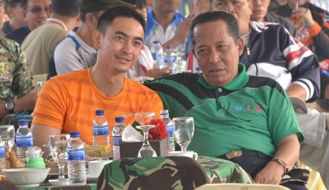 Bupati Tanjabtim Zumi Zola Zulkifli bersama Wakil Walikota Jambi Abdullah Sani