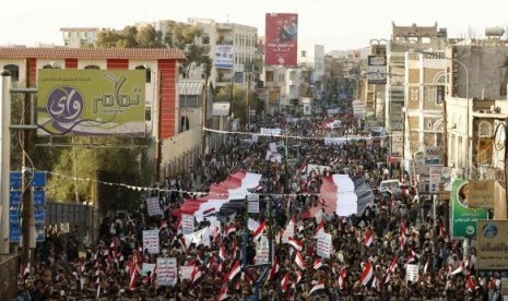 Aksi demontrasi di Yaman