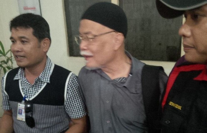 Nasrun Arbain saat di bandara STS Jambi