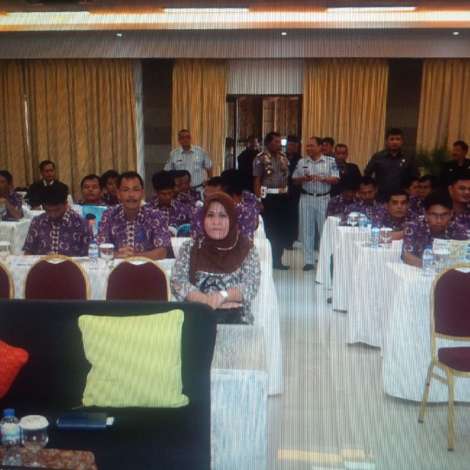 Para peserta mengikuti kegiatan pelatihan 