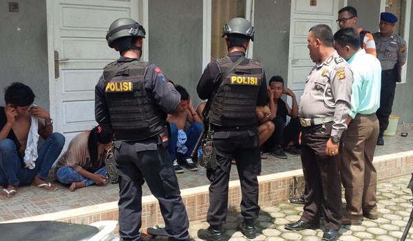 <b>Foto:</b> Beberapa kos-kosan yang dirazia aparat kepolisian