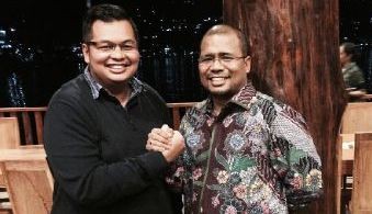 Kemas Faried Alfarelly bersama Ketua Umum DPP KNPI M Rifai Darus belum lama ini