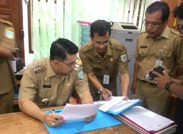 Walikota Jambi SY Fasha Sidak hari pertama kerja PNS Kota Jambi