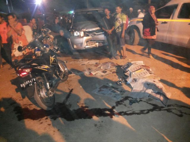 Kedua Pasutri tewas di lokasi kejadian setelah ditabrak mobil Mazda