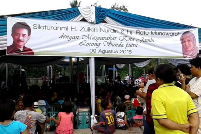 Acara pernyataan dukungan dari warga Sunda untuk Zola-FU
