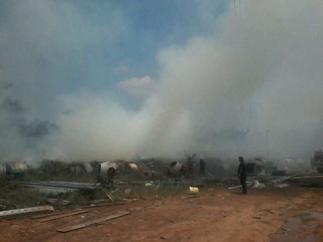 Pantauan di lokasi kebakaran