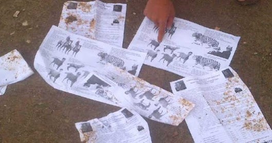 Selebaran gelap yang disebarkan dua pelaku