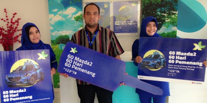 PT XL Axiata Tbk menggelar  program undian berhadiah mobil.