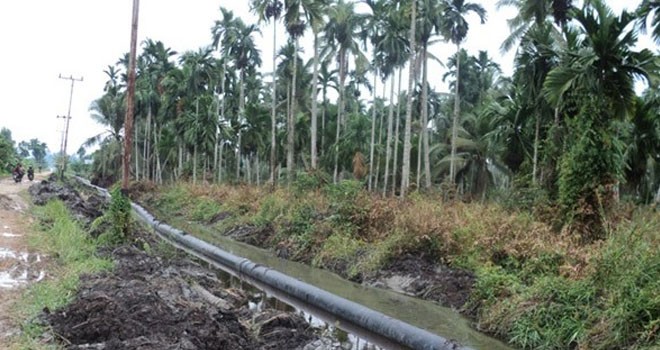 Proyek pipanisasi air bersih di Kuala Tungkal Kabupaten Tanjung Jabung Barat 2009-2010.
