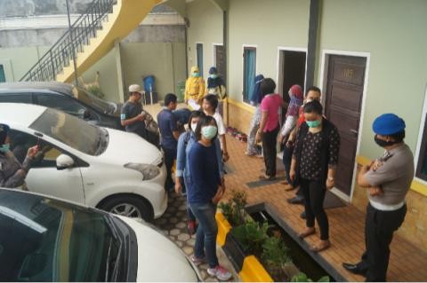Razia BNNP di salah satu kos-kosan di Kota Jambi