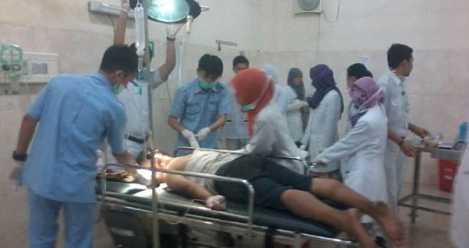 Reno saat dirawat di RSUD Raden Mattaher Jambi.