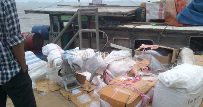 Barang Bukti yang diamankan di Nipah Panjang.