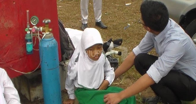 Tak Gunakan Masker Puluhan Siswa Di Batanghari Sesak Nafas Saat