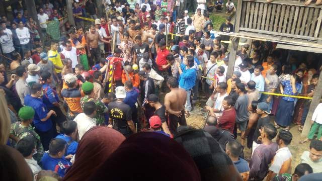 Jenazah yang suda berhasil dievakuasi 