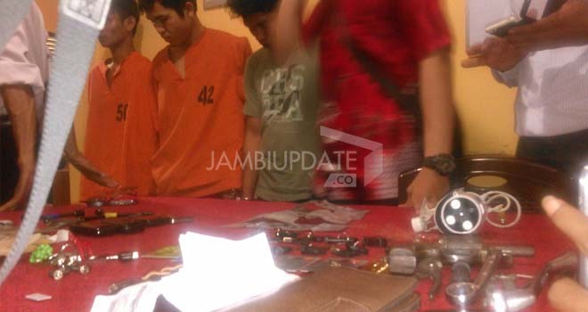 Sindikat Curanmor dibekuk Polres Merangin.