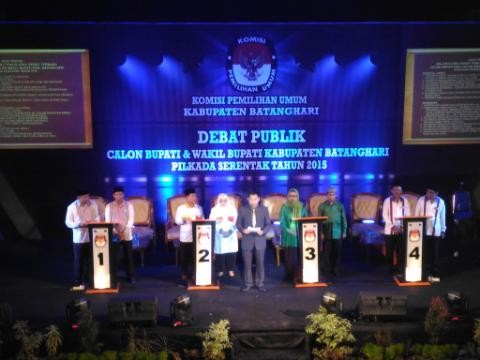 Debat 4 pasangan calon di Pilkada Batanghari