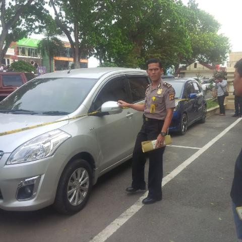 Mobil yang disita dari bandar Narkoba jaringan internasional asal Jambi