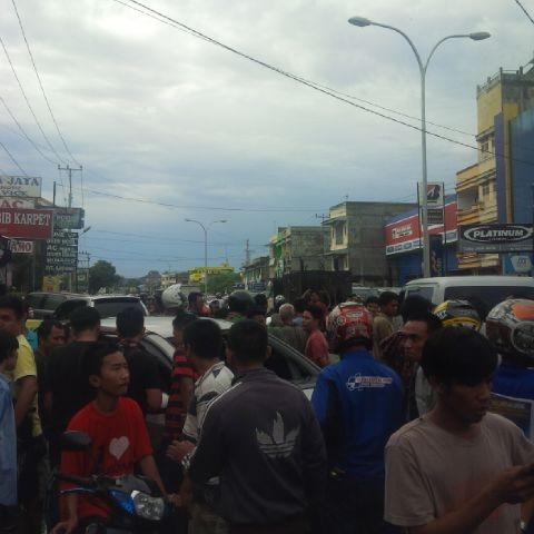 Suasana saat di lokasi kejadian