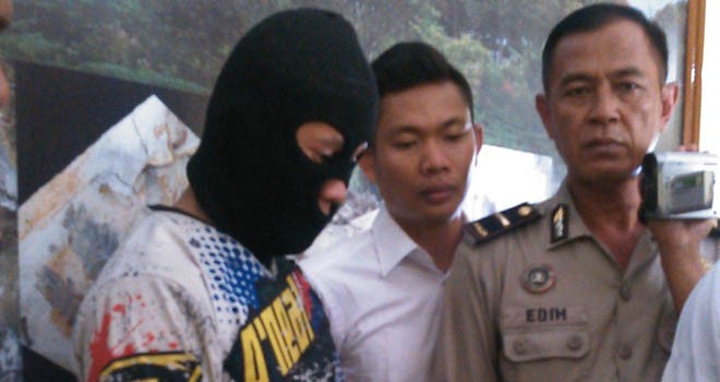 Pelaku Pencabulan inisial DH, warga Desa Sungaputih, Kecamatan Bangko Barat.