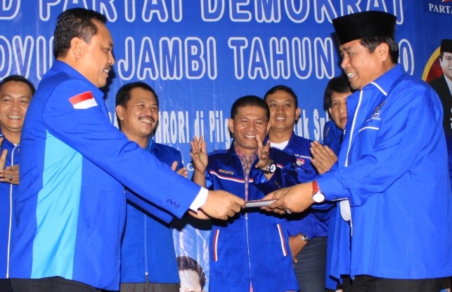 CB dan HBA saat mengikuti salah satu acara DPD Demokrat beberapa waktu lalu
