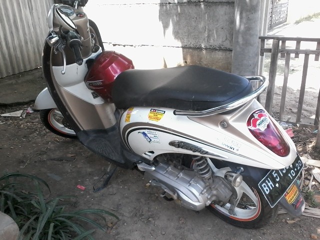 Sepeda motor yang digunakan Masnah saat dijambret di Lorong Ibrahim