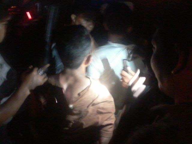 Pria yang diamankan saat dilakukan razia di Pulau Pandan, Sabtu (16/1)