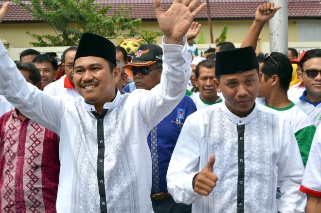 Pasangan pemenang Pilkada Bungi Hamas dan Apri