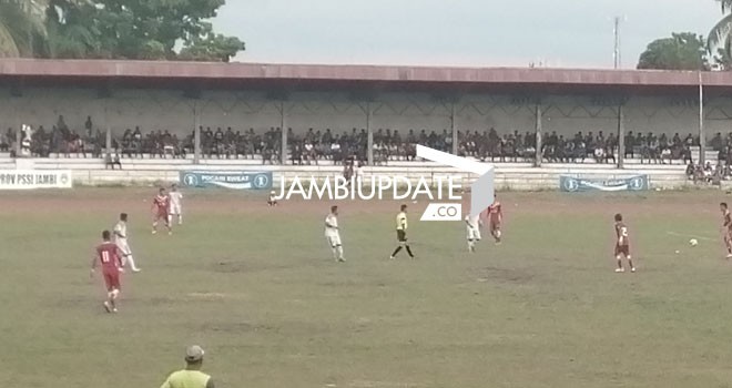 Pertandingan antara Kota Jambi kontra Tebo dilanjutkan ke babak perpanjangan waktu