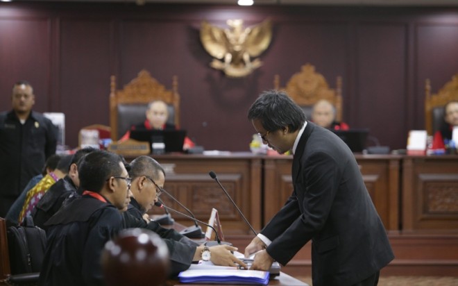 Salah satu persidangan di MK