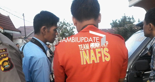 Tim Inafis Polda Jambi yang turun ke TKP 