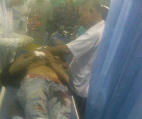 Penjaga parkir pasar bawah Sarolangun saat berada di rumah sakit