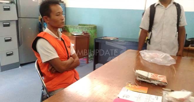 Bandar Narkoba, Bambang Irawan saat diringkus anggota Badan Narkotika Nasional Provinsi (BNNP) Jambi.