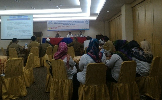 Kegiatan Fasilitasi pembentukan kelembagaan urusan pemerintahan bidang pengendalian penduduk dan keluarga berencana provinsi dan kabupaten kota, Senin (7/3).