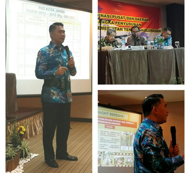 Walikota Jambi, Sy Fasha, saat menyampaikan materi.