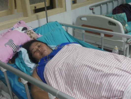 Korban Acen yang mendapatkan perawatan di RS Bhayangkara Jambi.