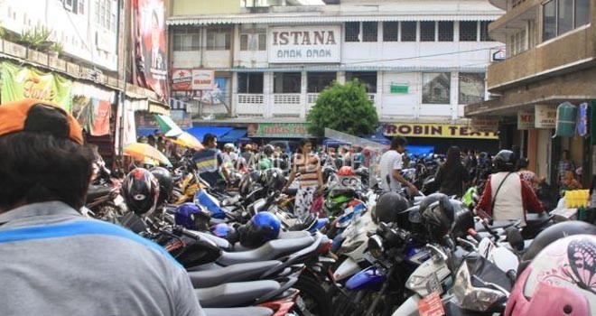 Kawasan eks istana anak-anak yang akan dijadikan Pemkot Jambi sebagai lokasi parkir bertingkat