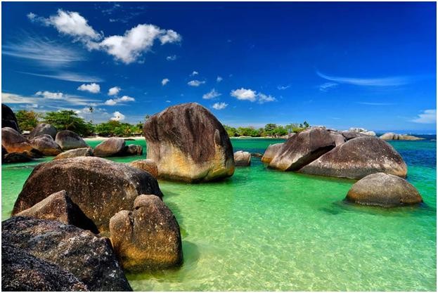 Salah satu tempat wisata di Belitung, cukup menarik dan menawan