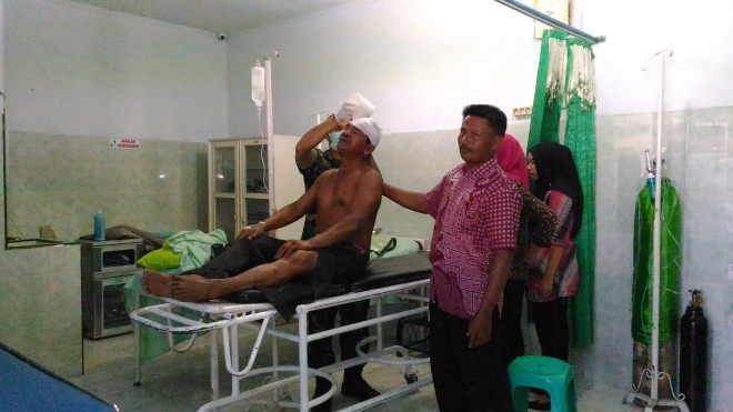 Bujang saat menjalani perawatan di RS