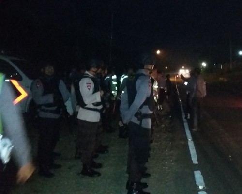 Patroli Multi Sasaran yang dilaksanakan Polda Jambi tadi malam (22/4).