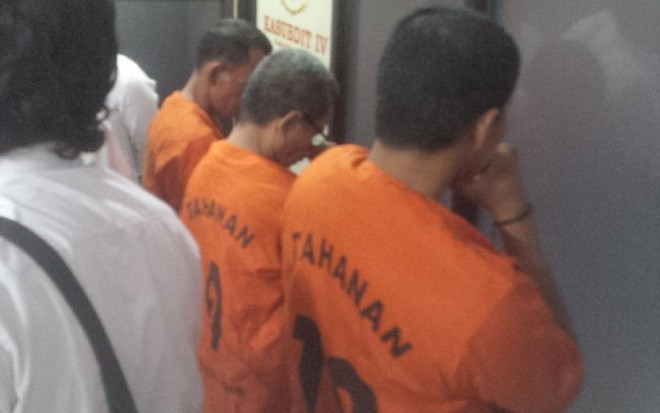 Tersangka yang diamankan polisi di Merangin