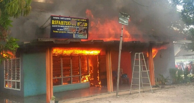 Kebakaran panti asuhan di Tehok.