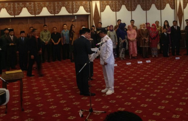 Pelantikan Arief Munandar sebagai Pj Bupati Sarolangun Minggu (31/7)